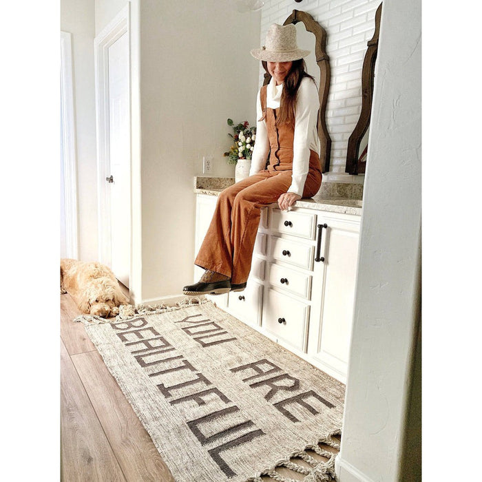 You Are Beautiful Area Rug - Rugs by Roo