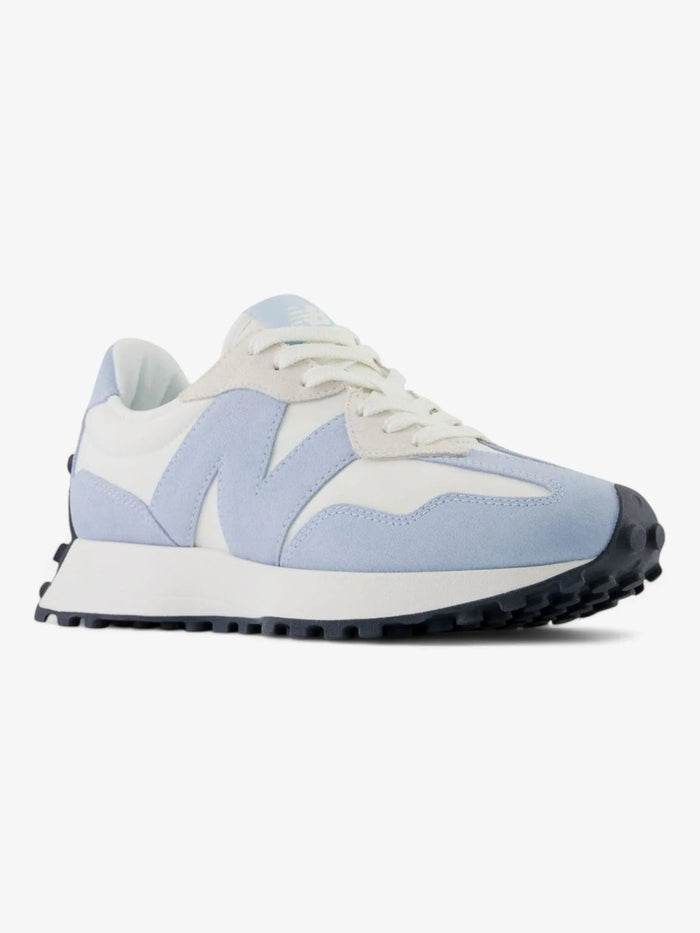 Zapatillas New Balance 327 Mujer Blanco Celeste Negro