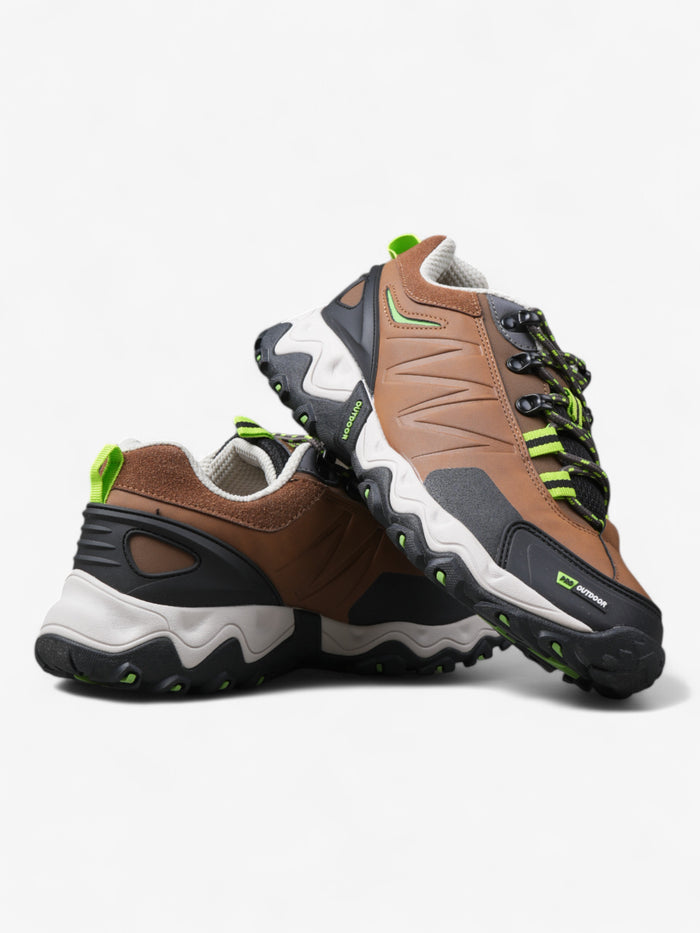 Zapatillas Alpine Skate Peak Trekking Senderismo Marrón Verde