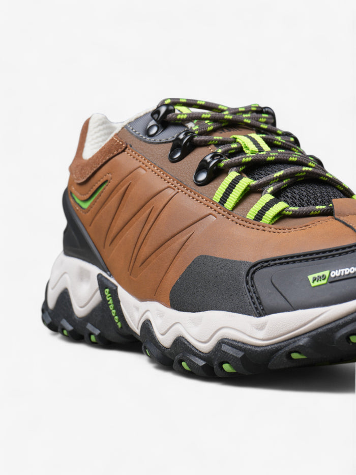 Zapatillas Alpine Skate Peak Trekking Senderismo Marrón Verde