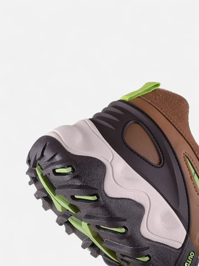 Zapatillas Alpine Skate Peak Trekking Senderismo Marrón Verde