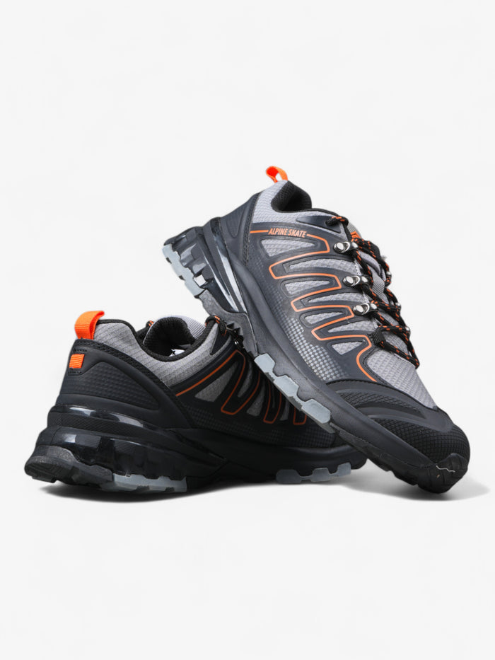 Zapatillas Alpine Skate Sagitta Trekking Senderismo Gris Naranja