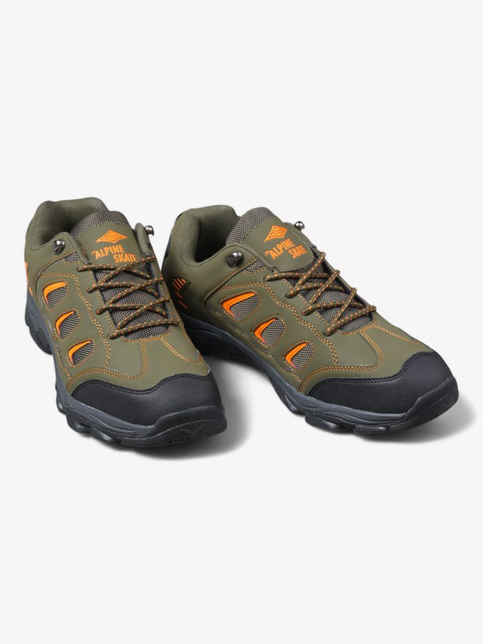Zapatillas Alpine Skate Terrax Ultra Trekking Senderismo Verde Oliva Naranja