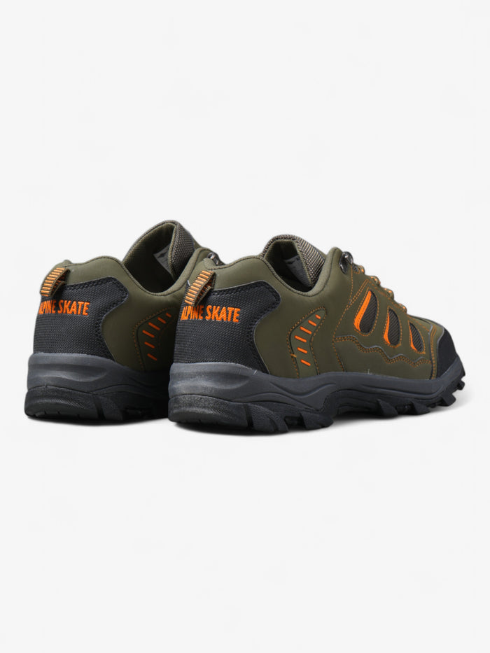 Zapatillas Alpine Skate Terrax Ultra Trekking Senderismo Verde Oliva Naranja