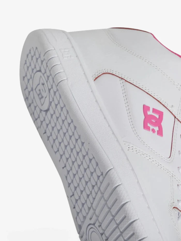 Zapatillas Dc Manteca 4 Mid Mujer Blanco Fucsia