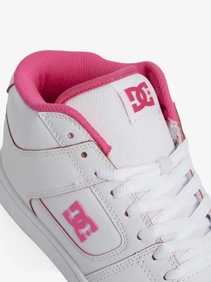 Zapatillas Dc Manteca 4 Mid Mujer Blanco Fucsia