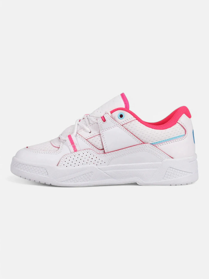 Zapatillas DC Mujer Construct Blanco Rosa Celeste