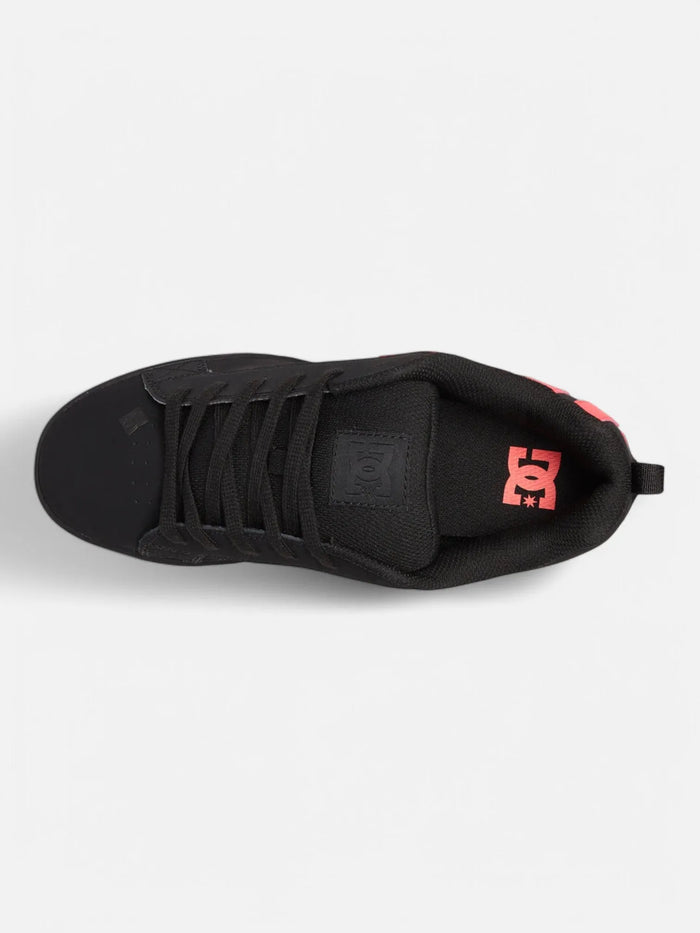 Zapatillas DC Mujer Court Graffik Negro Fucsia