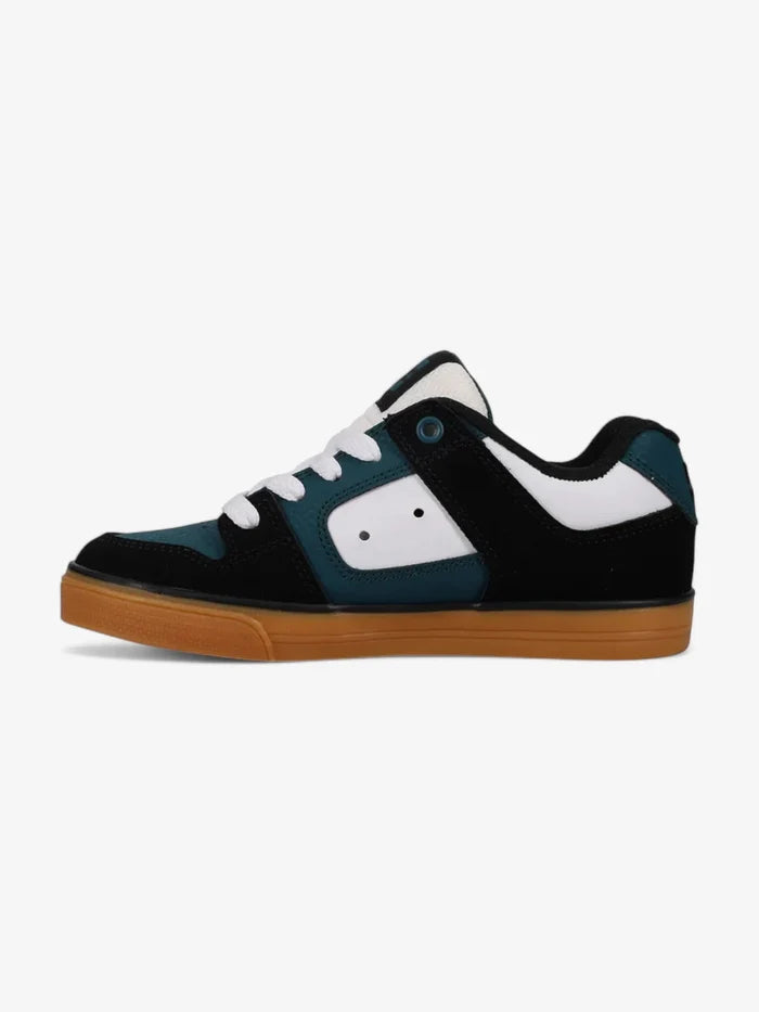 Zapatillas Dc Niño Pure Negro Blanco Verde
