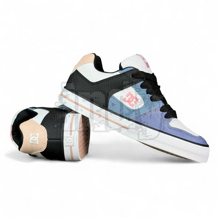Zapatillas Dc Pure Mujer Negro Azul Rosa Blanco - OUTLET