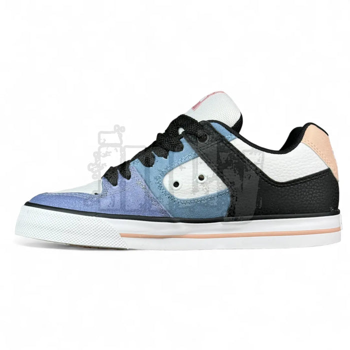 Zapatillas Dc Pure Mujer Negro Azul Rosa Blanco - OUTLET