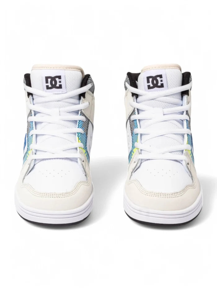 Zapatillas Niño Dc Manteca 4 Hi Blanco Azul Crema