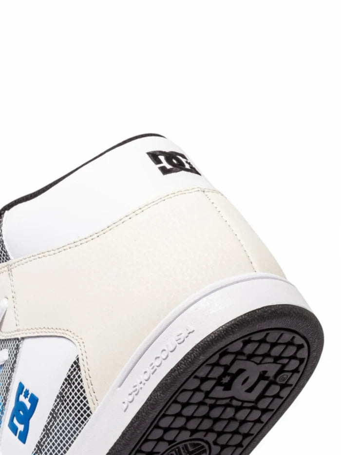 Zapatillas Niño Dc Manteca 4 Hi Blanco Azul Crema