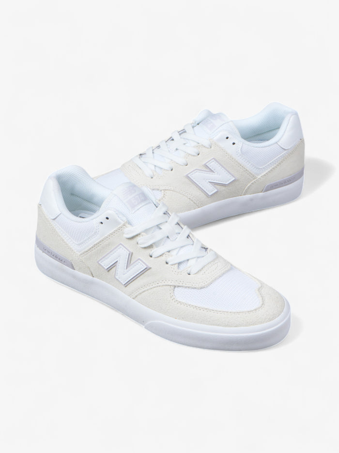 Zapatillas New Balance Numeric 574 Vulc Blanco Crema