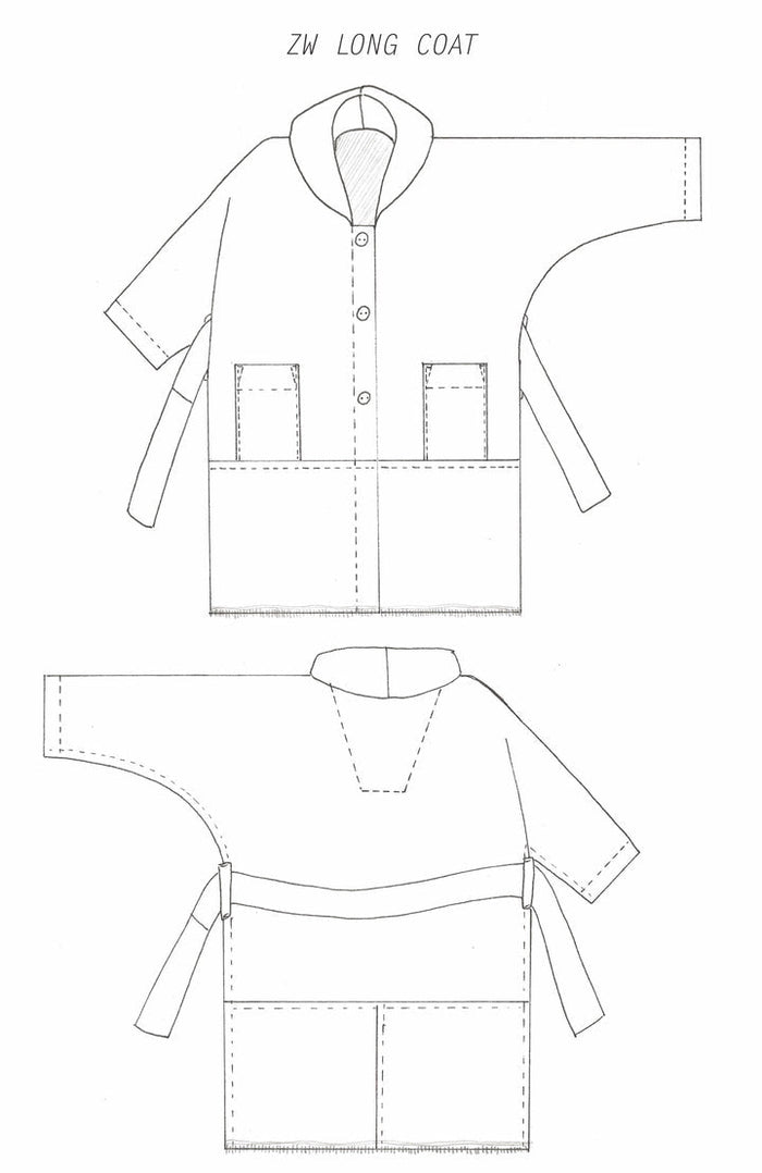 ZW Coat - Birgitta Helmersson - PDF Pattern - Simplifi Fabric